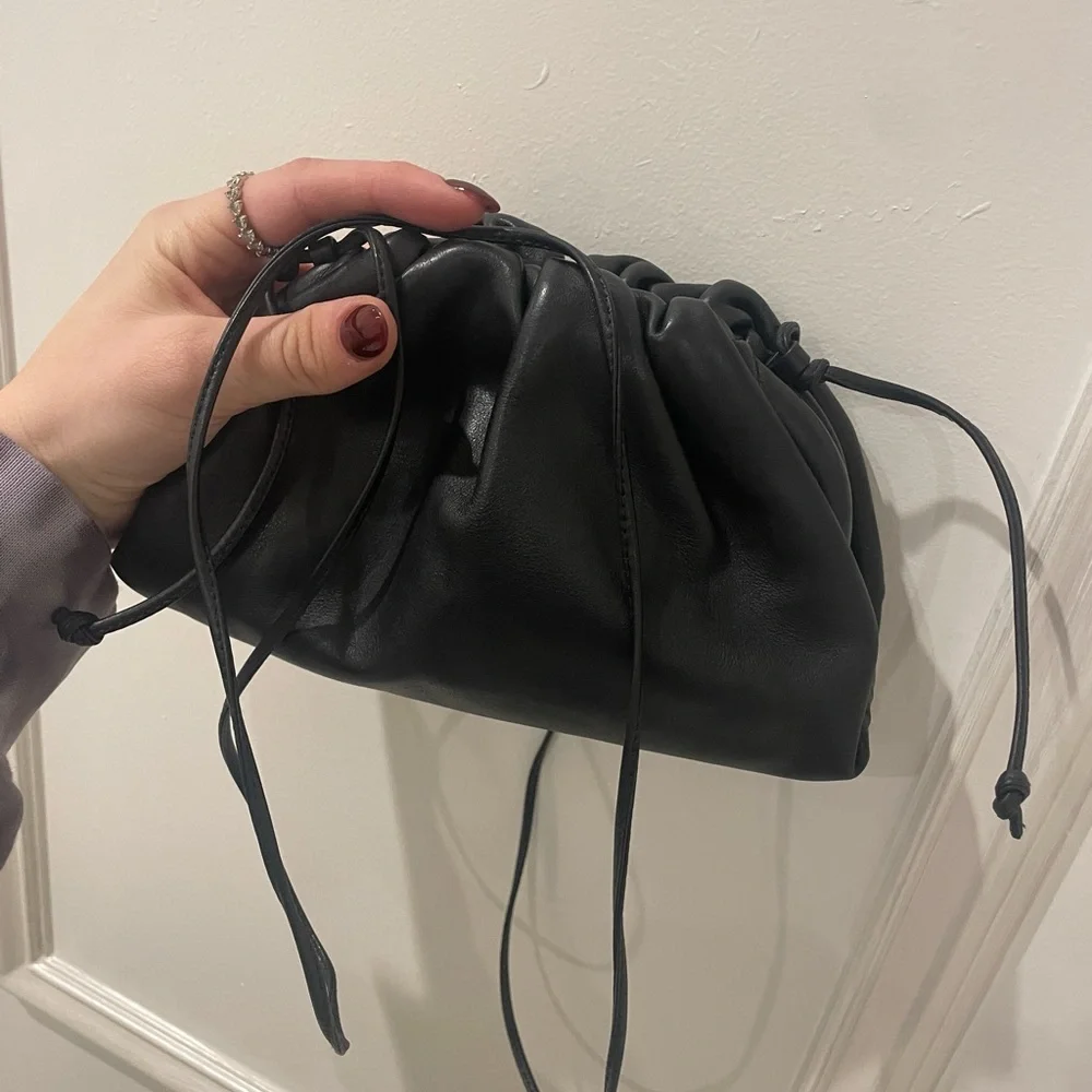 Bottega Veneta calfskin mini pouch bag with strap - Picture 12 of 12